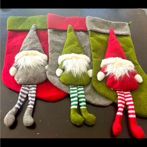 Christmas gnome stockings